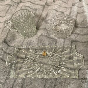 Elegant Glass Serveware Set